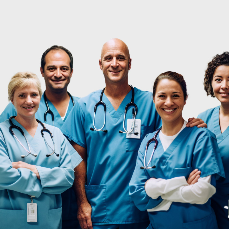 Hopsital department team photo